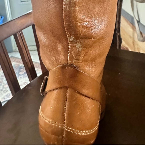 MADE IN BRAZIL-vintage leather high-heeled boots - Picture 12 of 16